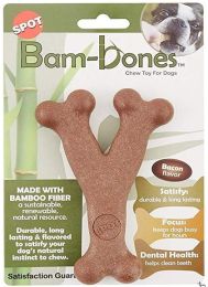 Spot Bambone Wish Bone Bacon Dog Treat Medium