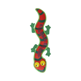 Outward Hound Fire Biterz Exotic Lizard Durable Fire Hose Dog Toy Orange