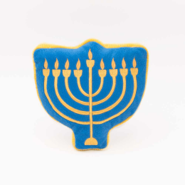 ZippyPaws Hanukkah Squeakie Pattiez Menorah Plush Dog Toy