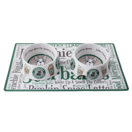 Starbarks Bowls & Placemat Dog Food Bowl