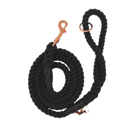 Rope Leash (Color: Black, Size: 5 feet)