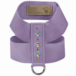 Susan Lanci Designs Crystal Paws Tinkie Harness (Color: French Lavender, Size: Large)