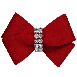 Susan Lanci Designs Nouveau Bow Hair Bow (Color: Red, Size: XS)