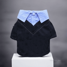 Dapper Boy Collar Dog Shirt (Size: X Large)