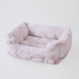 Luxe Dog Bed (Color: Blush, Size: Small)