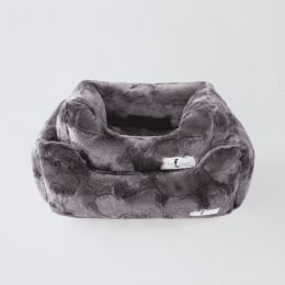 Luxe Dog Bed (Color: Pewter, Size: Large)