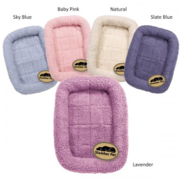Slumber Pet Sherpa Crate Bed (Color: Purple, Size: Xsmall)