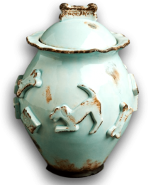 Dog Treat Jar (Color: Baby Blue, Size: Jar)