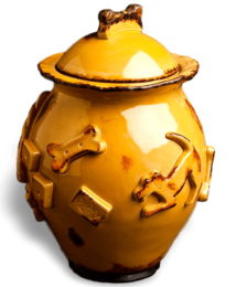 Dog Treat Jar (Color: Caramel, Size: Jar)